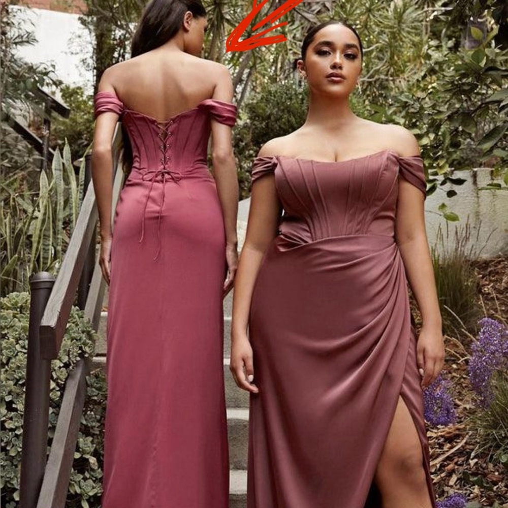 Cinderella Off-Shoulder Berry Corset Dress